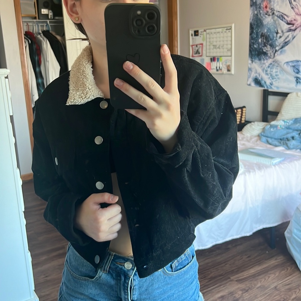 Black Cropped Jacket